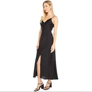 Free People Smoke & Mirrors Maxi Slip Dress in Black